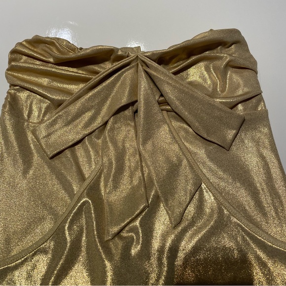 Golden strapless top S - Picture 2 of 5